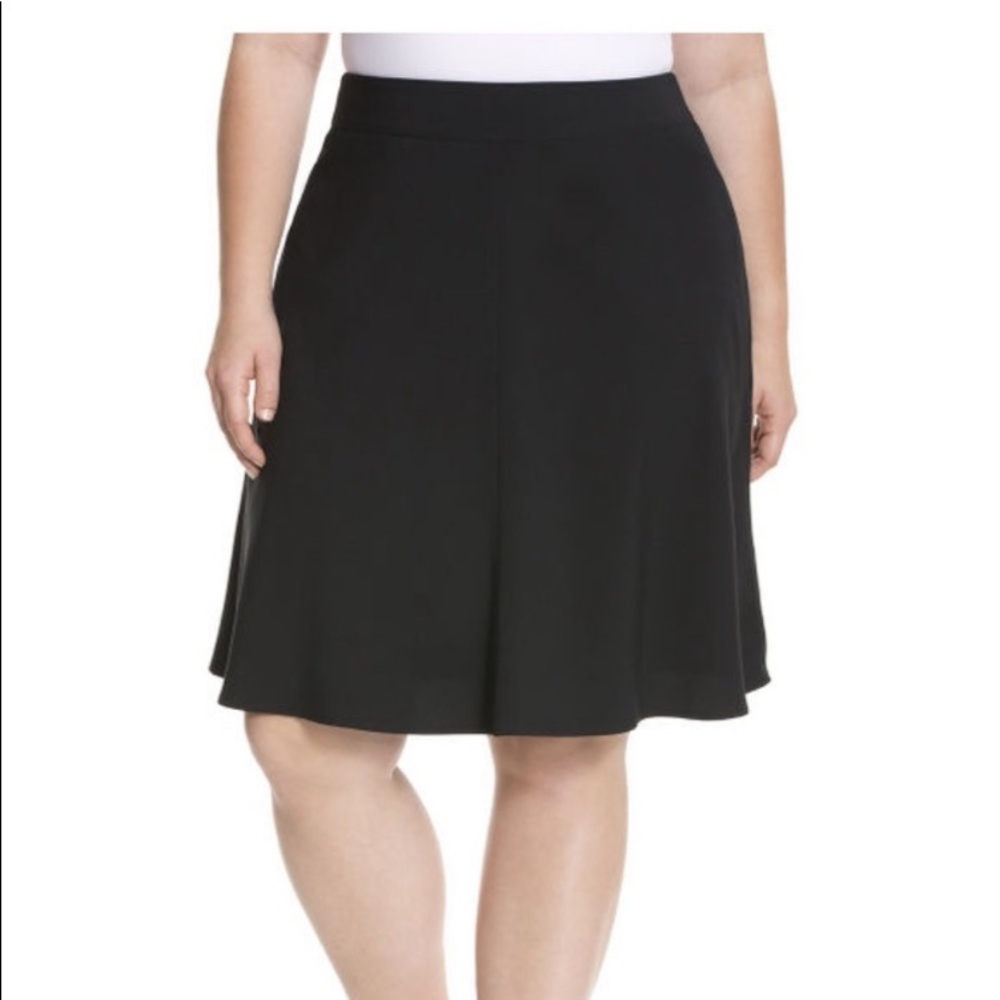 Lane Bryant Black Skater Skirt